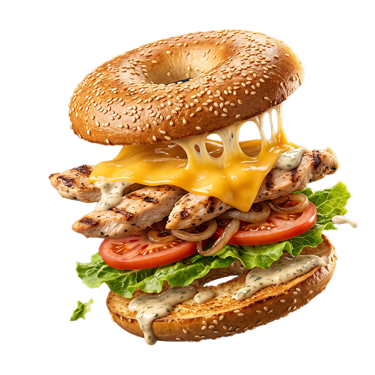 Signature Grilled Chicken & Mozzarella Bagel