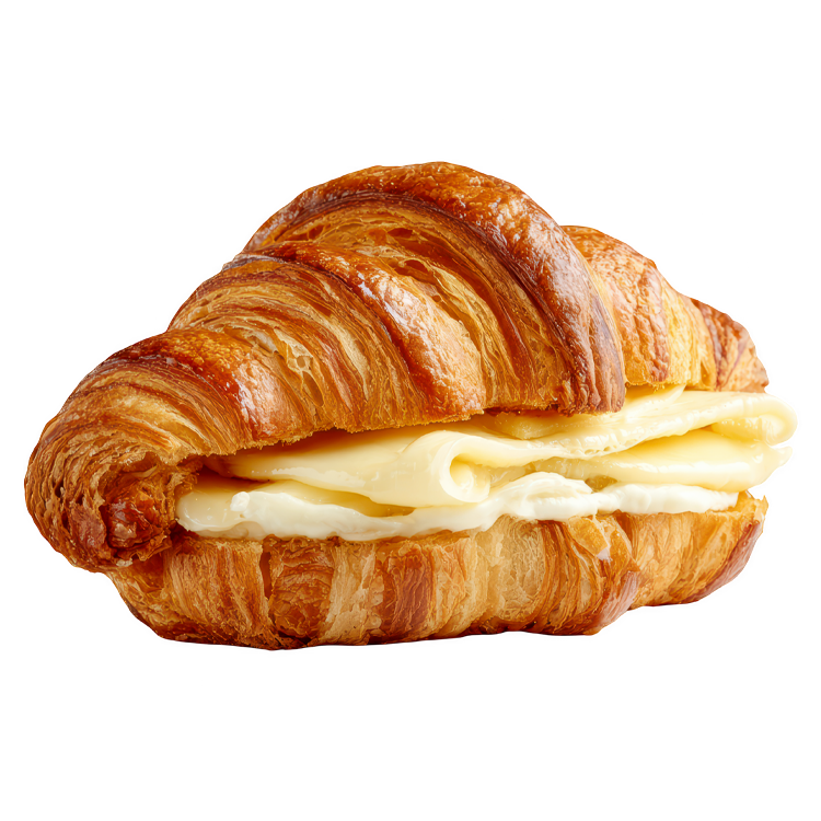 Golden Buttery French Cheese Croissant